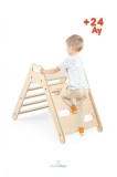 Triunghi de Catarare Pikler Montessori MamaToyz din Lemn de Mesteacan 66x49x86cm Varsta 2ani+