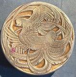 ART DECO,,FLEURS d'AMOUR"CUTIE VECHE DIN ALUMINIU SEMNATA,,LALIQUE"/POUDRE NATURELLE,,ROGER et GALLET"PARIS,anii '20/dimensiuni:750x300 mm.