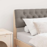 VidaXL Tăblie tapițată Gri taupe 80 cm Lemn de pin masiv 879202