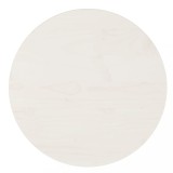 Gossi blat de masa, alb, &Oslash;40x2,5 cm, lemn masiv de pin