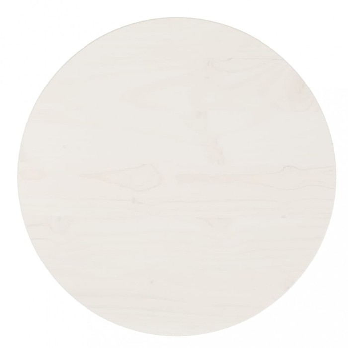 Gossi blat de masa, alb, &Oslash;40x2,5 cm, lemn masiv de pin