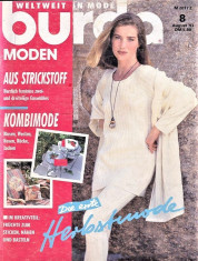 Burda revista moda croitorie insert in limba Germana 48 tipare 8/1993 foto