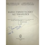 I. S. Goodman - Bazele farmacologice ale terapeuticii (ed. II) (Editia: 1960)