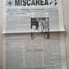 ziarul miscarea 25 decembrie 1993-15 ianuarie 1994-ziar legionar,ilie ilascu