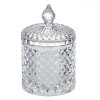Lum&acirc;nare Decorativă, Model Transparent, Recipient Sticlă, Diametru 8.5x14cm, Timp Ardere 28 Ore, Oem