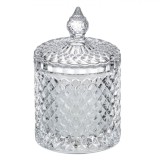 Lum&acirc;nare Decorativă, Model Transparent, Recipient Sticlă, Diametru 8.5x14cm, Timp Ardere 28 Ore, Oem