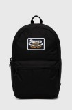 Superdry rucsac femei, culoarea negru, mare, cu imprimeu, W9110383A-02A
