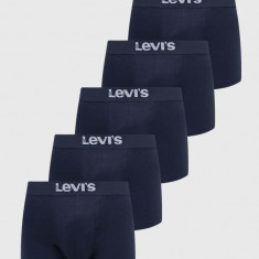 Levi's boxeri 5-pack barbati, culoarea albastru marin