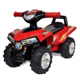 Atv ride-on rosu pentru copii, cu sunet si lumina