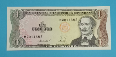 Republica Dominicana 1 Peso Oro 1988 &amp;#039;Rio Haina&amp;#039; UNC serie: M201468 S foto
