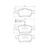 Placute frana Fiat Doblo Bus (263) 11.09-, Doblo Cargo (263) 02.10-, Doblo Platform / Chassis (263) 02.10-; Lancia Delta 3 (844) 08.08-08.14; Opel Co, BREMBO
