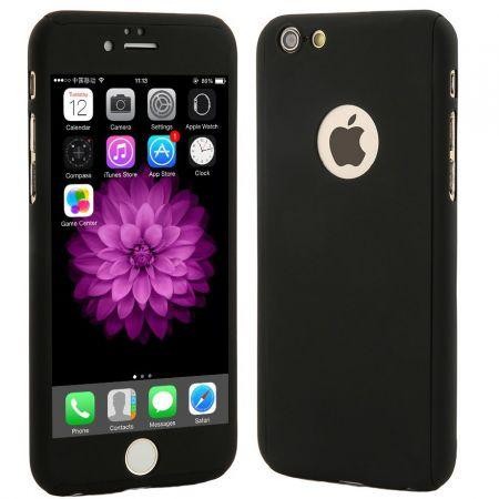 Husa FullBody MyStyle Black pentru Apple Iphone 6 Plus / Apple iPhone 6S Plus acoperire completa 360 grade cu