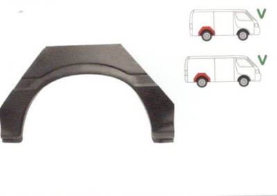 Segment reparatie aripa spate Toyota Hiace, 1989-1995 Partea Dreapta, Spate, foto