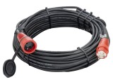 Prelungitor alimentare KERG 3x1,5mm2 30m 16A cu 1 priză negru