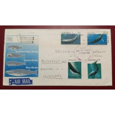 Australia 1982 - balene, serie pe FDC circulata