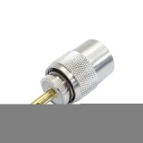 Mufa PL259 PNI pentru cablu RG58, conector aurit 9mm, accesorii statii radio