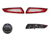 Stop spate lampa Porsche 911 (997), 09.2004-06.2008, spate, Stanga+Dreapta, LED; crom, rosu; tuning, Taiwan