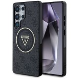 Husa pentru samsung galaxy s25 ultra - guess iml metal glitter 4g circle triangle magsafe - black