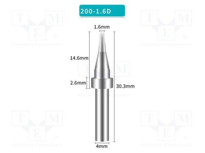 V&amp;acirc;rf şurubelniţă 1,6mm SHENZHEN BAKON pentru staţie de lipit foto
