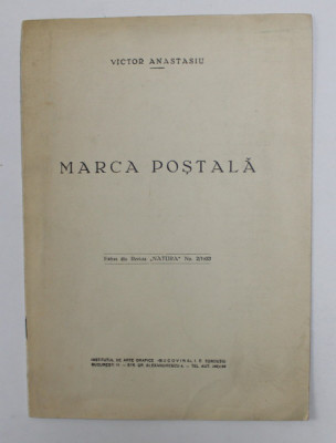 MARCA POSTALA de VICTOR ATANASIU , EXTRAS DIN REVISTA &amp;#039; NATURA &amp;#039; NO. 2 / 1933 foto