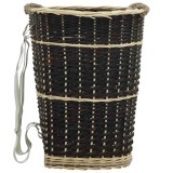Cumpara ieftin Cos lemne foc cu curele de transport natural 50x44x58 cm salcie