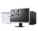 Pachet Calculator Second Hand DELL OptiPlex 3080 SFF, Intel Core i3-10105 3.70 - 4.40GHz, 8GB DDR4, 256GB SSD + Monitor 24 Inch + Imprimanta Brother H