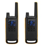 Cumpara ieftin Set 2 Statii Radio PMR Motorola TALKABOUT T82 Extreme, 16 Canale, 10km, IPx4, Casti Incluse, Valiza Transport