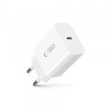 Incarcator Retea Tech-Protect NC20W, 20W, 3A, 1 x USB-C, Alb, Universal