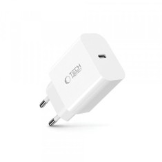 Incarcator Retea Tech-Protect NC20W, 20W, 3A, 1 x USB-C, Alb foto