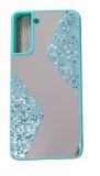 Husa silicon oglinda si sclipici ( glitter) Samsung S21 Plus , S21 + , Verde, Alt model telefon Samsung