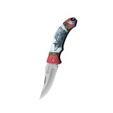 Cutit pliabil tip briceag Foxter, 16 cm, model D, otel inoxidabil, rosu