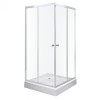 Cabină de duș pătrată Olga SQ 80x80 cm cu cădiță de duș