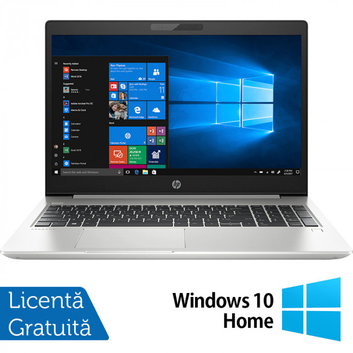 Laptop Refurbished HP ProBook 450 G6, Intel Core i5-8265U 1.60-3.90GHz, 8GB DDR4, 256GB SSD, 15.6 Inch Full HD, Tastatura Numerica, Webcam + Windows 1