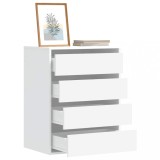 VidaXL Dulap colț cu sertare alb 60x41x76 cm lemn prelucrat
