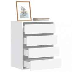 vidaXL Dulap colț cu sertare alb 60x41x76 cm lemn prelucrat 852870