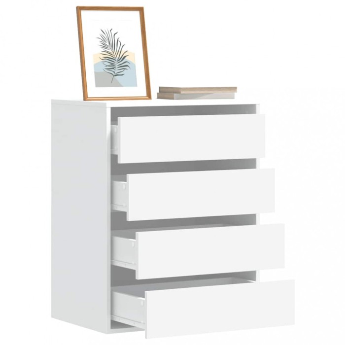 vidaXL Dulap colț cu sertare alb 60x41x76 cm lemn prelucrat