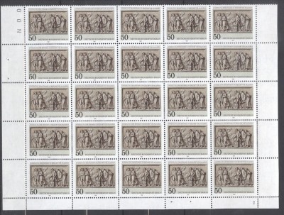 Germany Berlin 1987 Rixdorf, block of 25, Mi.784, MNH S.239 foto