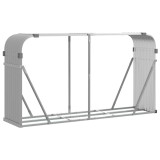 Cumpara ieftin Suport de busteni, gri deschis, 180x45x100 cm, otel galvanizat