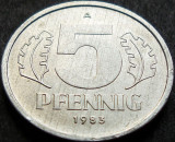 Cumpara ieftin Moneda 5 PFENNIG - RD GERMANA, anul 1983 *cod 955 B, Europa, Aluminiu