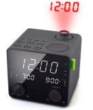 Radio cu ceas Muse M-189 P, portabil, Dual Alarm, USB (Negru)