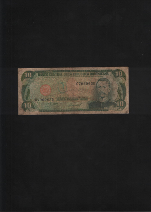 Republica Dominicana 10 pesos oro 1989(95) seria796965