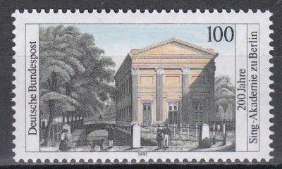 Germania 1991 - A 200-a aniversare a Academiei Song din Berlin, MNH foto