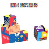 Puzzle educativ format din 9 cuburi 6in1 Meserii 88695 CWT