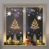 VidaXL Lumini de Crăciun Siluetă Pom Crăciun 2 buc 50 LED-uri Alb Cald