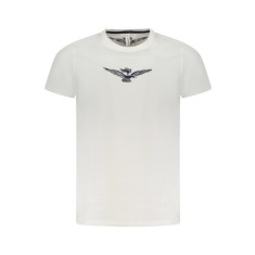 Esercito Tricou barbati, cu imprimeu pe centru, Regular fit, Alb, S