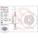 Set disc frana Audi A6 C6 (4f2) 04.04-08.11, A6 C6 Avant (4f5) 11.04-08.11, Fata, 314X25mm, ventilat, BREMBO