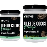 Ulei de Cocos Extra Virgin Ecologic/Bio 500ml + Ulei de Cocos Extra Virgin Ecologic/Bio 220ml Niavis