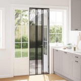 vidaXL Plasă de insecte cu cortină Negru poliester 42037246