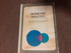 GEOMETRIE ANALITICA MANUAL PENTRU CLASA A XI A REALA GH D SIMIONESCU
