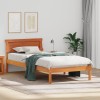 VidaXL Cadru de pat Maro ceruit 80 x 200 cm Lemn masiv de pin
